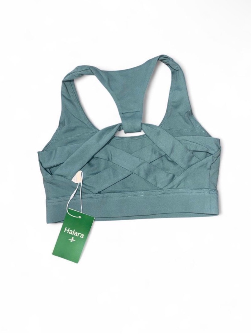 Halara Women's Teal Cross-Back Sports Bra